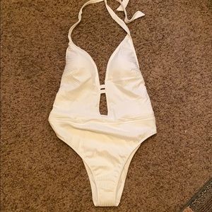 NWT Abercrombie and Fitch white one piece swimsuit